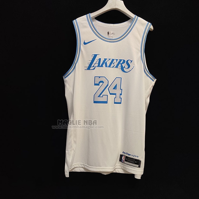 Maglia
 Kobe Bryant NO 24 Los Angeles Lakers Citta
 Autentico
 2020-21 Bianco

